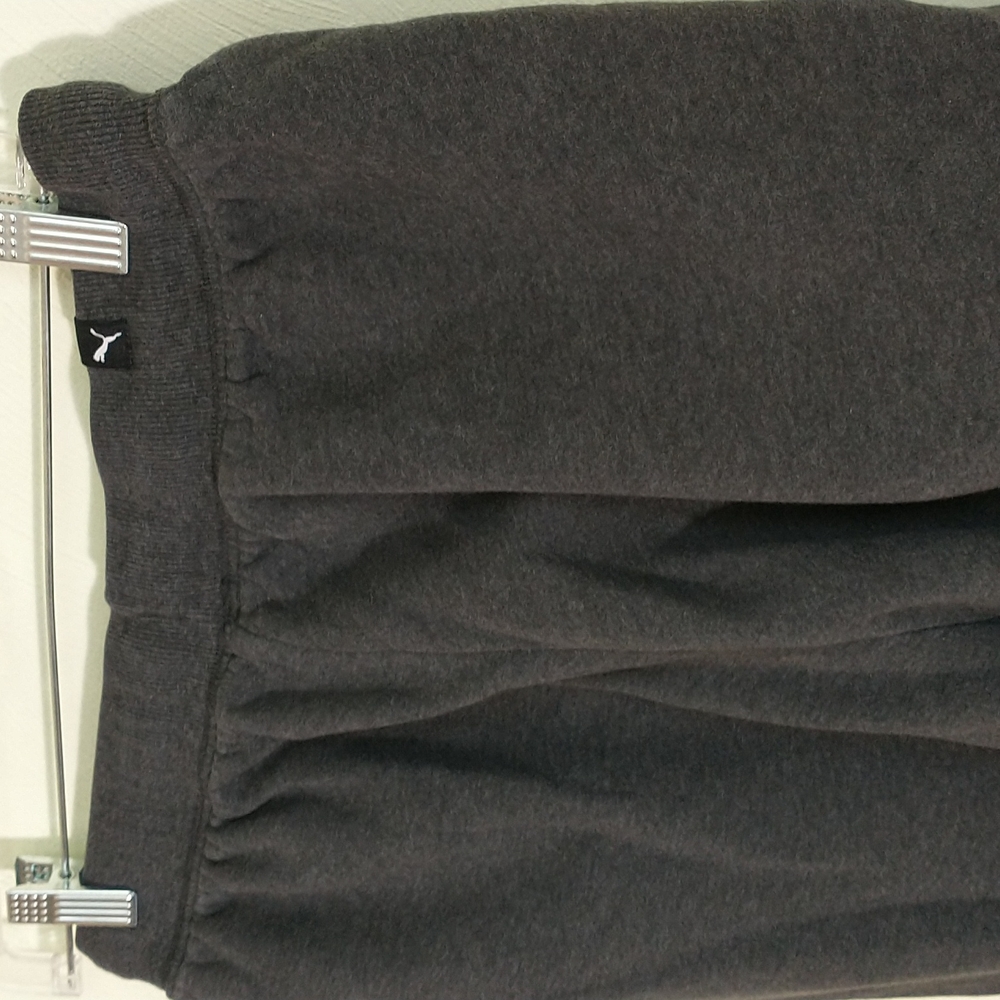 Puma , Gray Athletic jogger sweatpants, pullon elastic waist side pockets, sz M - Picture 3 of 10